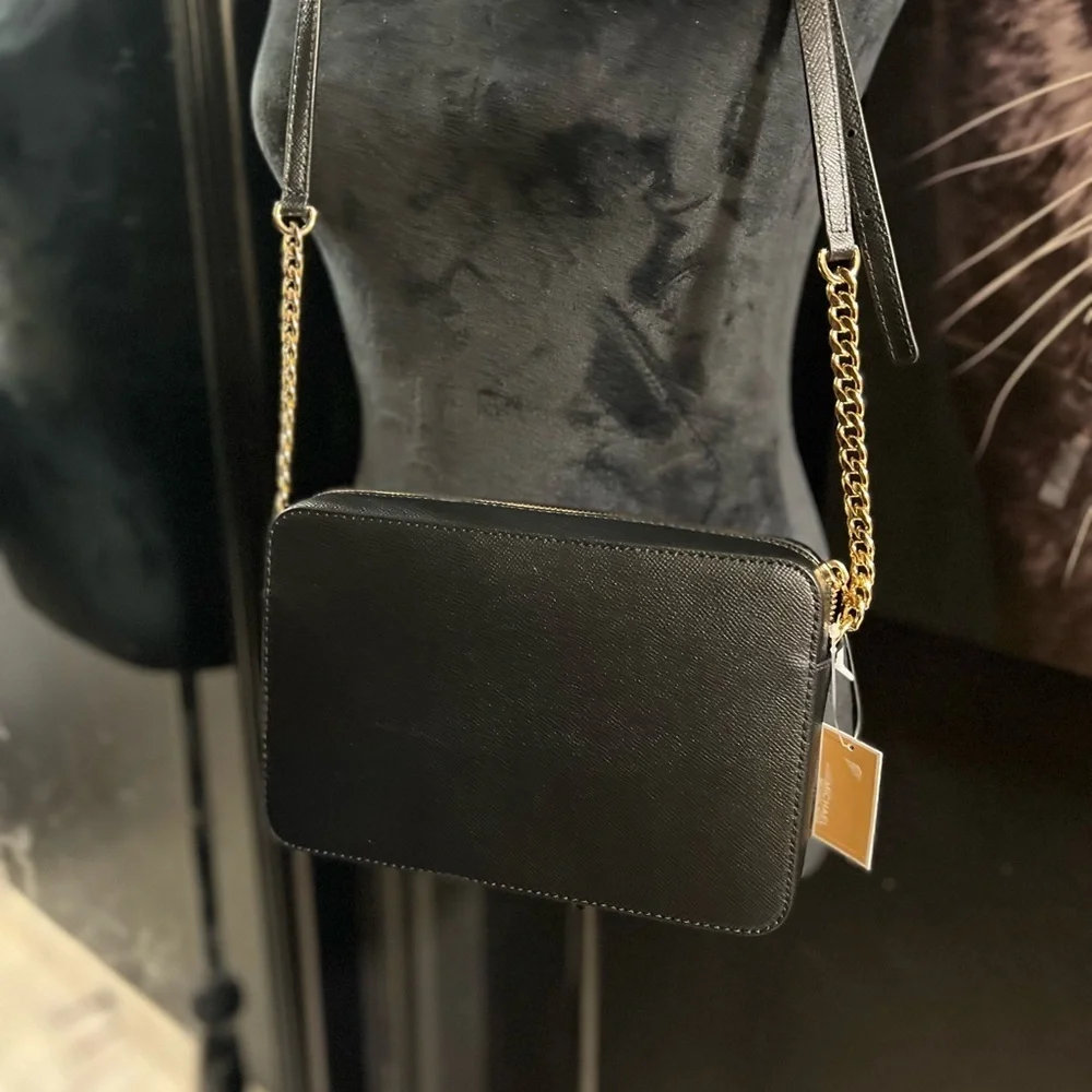 🖤🖤NWT-Michael Kors Leather Jet Set East West Crossbody🖤🖤